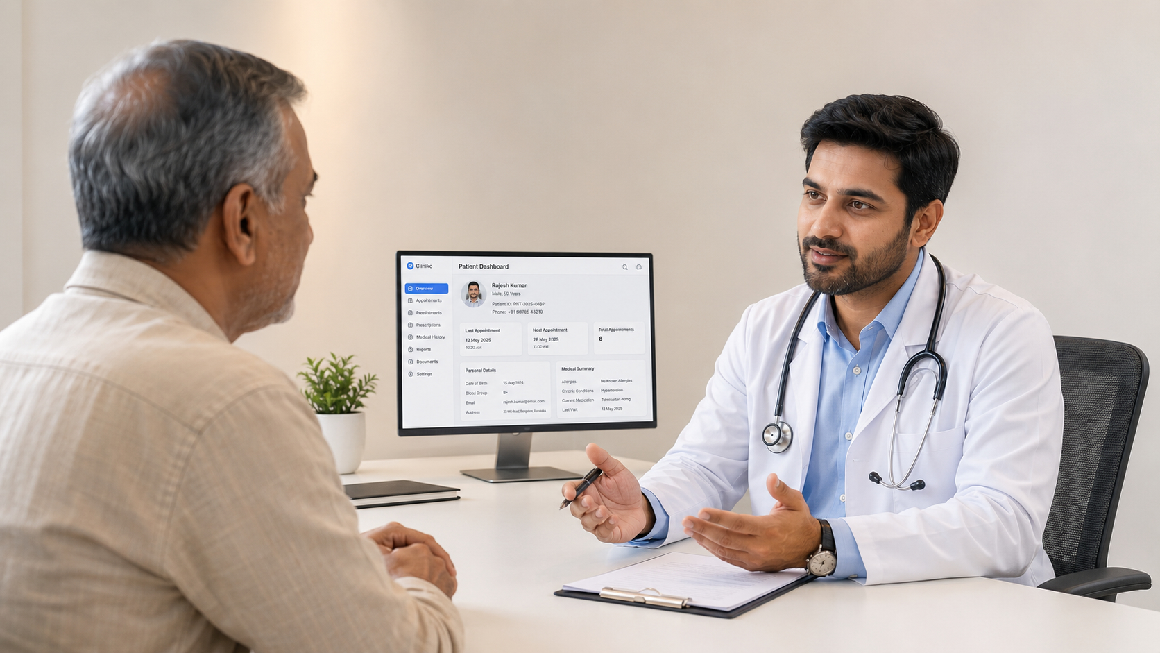 Ezycure Doctor Clinic Dashboard Preview
